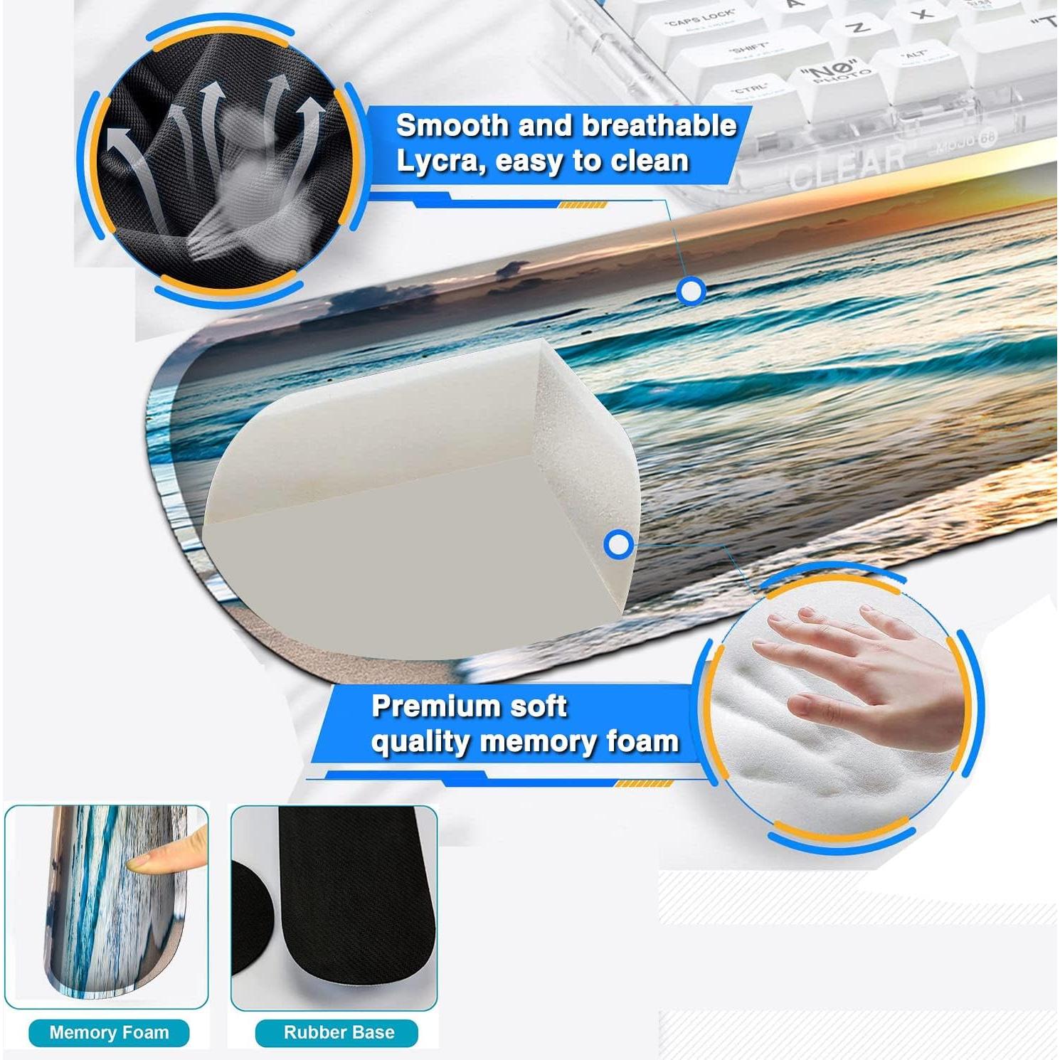 Alfombrilla de Ratón Ergonómica SOTWONSO con Soporte de Muñeca