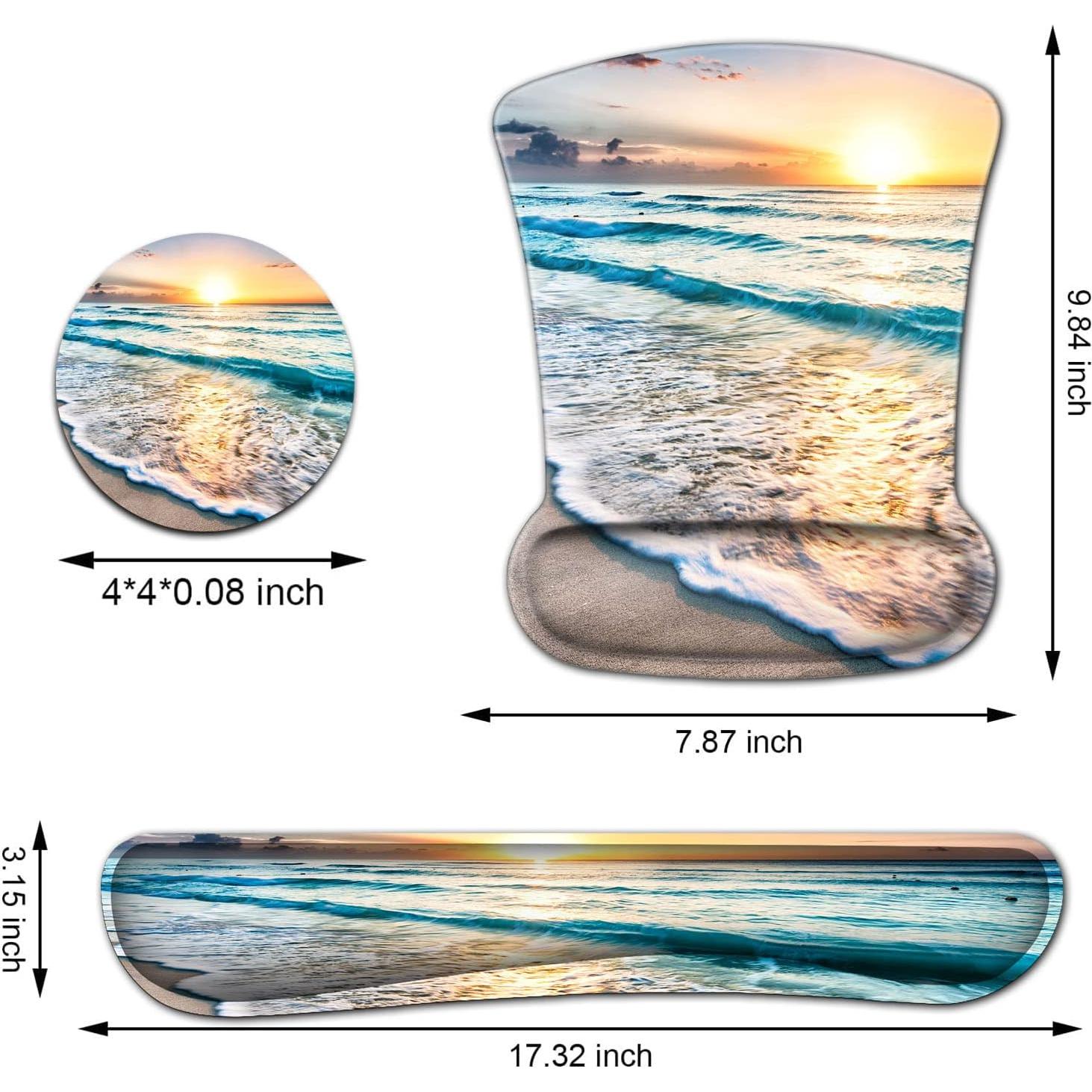 Alfombrilla de Ratón Ergonómica SOTWONSO con Soporte de Muñeca