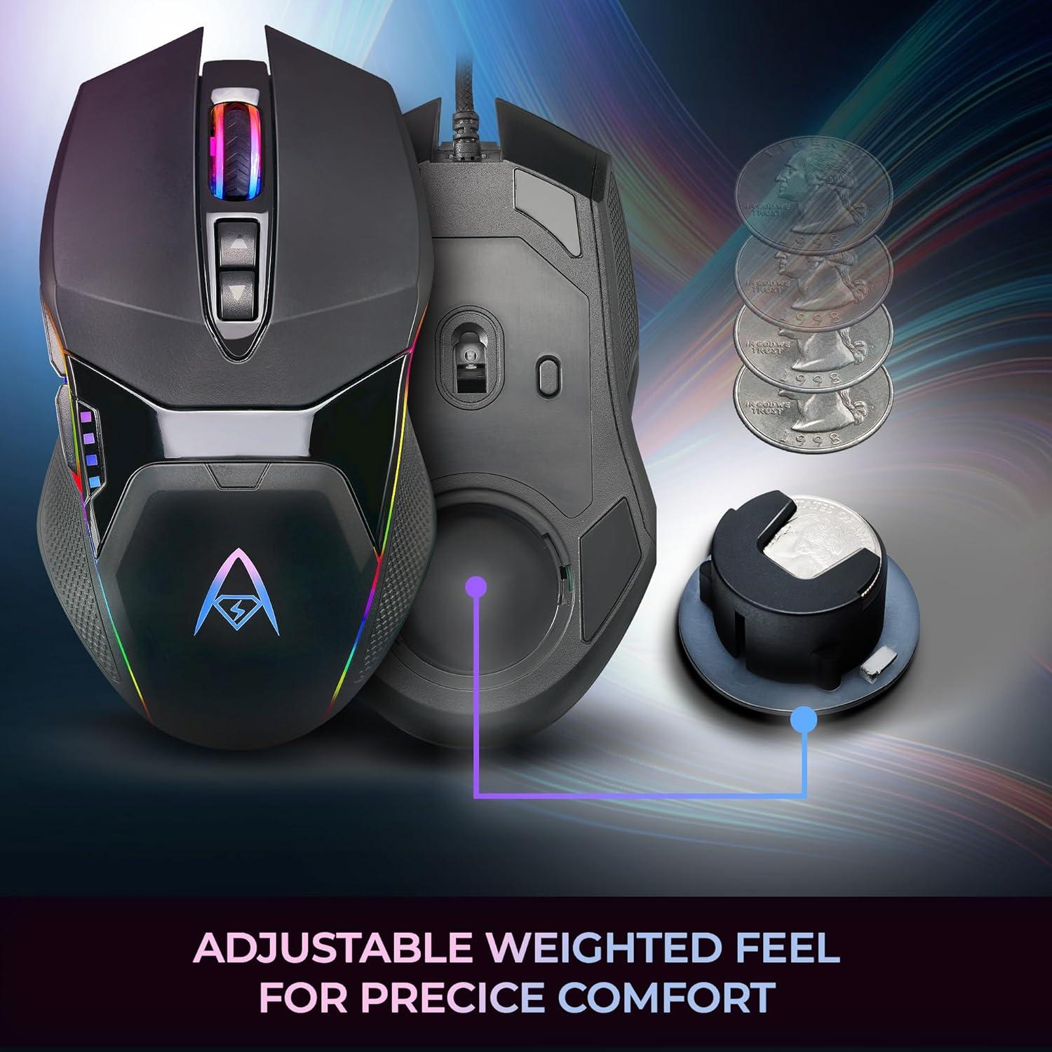 Ratón Gaming ADESSO iMouse X5 RGB 7 Botones Ergonómico