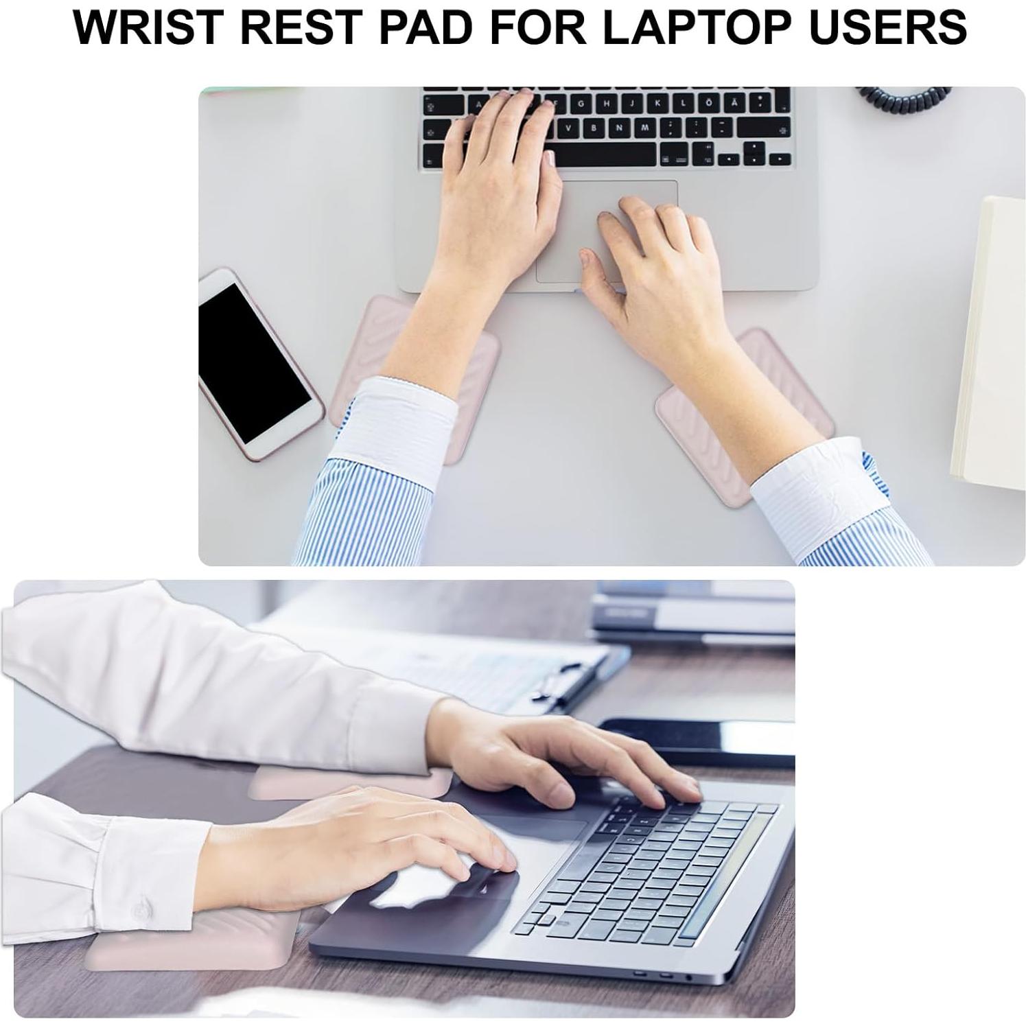 Reposamuñecas Ergonómico Mosiso 2 Pcs Almohadillas Albaricoque