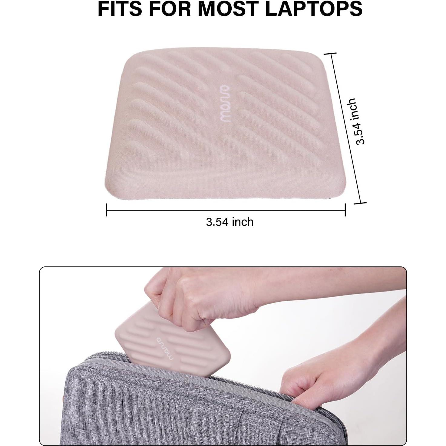 Reposamuñecas Ergonómico Mosiso 2 Pcs Almohadillas Albaricoque