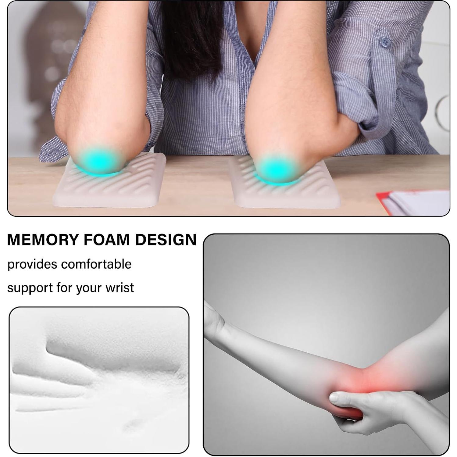 Reposamuñecas Ergonómico Mosiso 2 Pcs Almohadillas Albaricoque