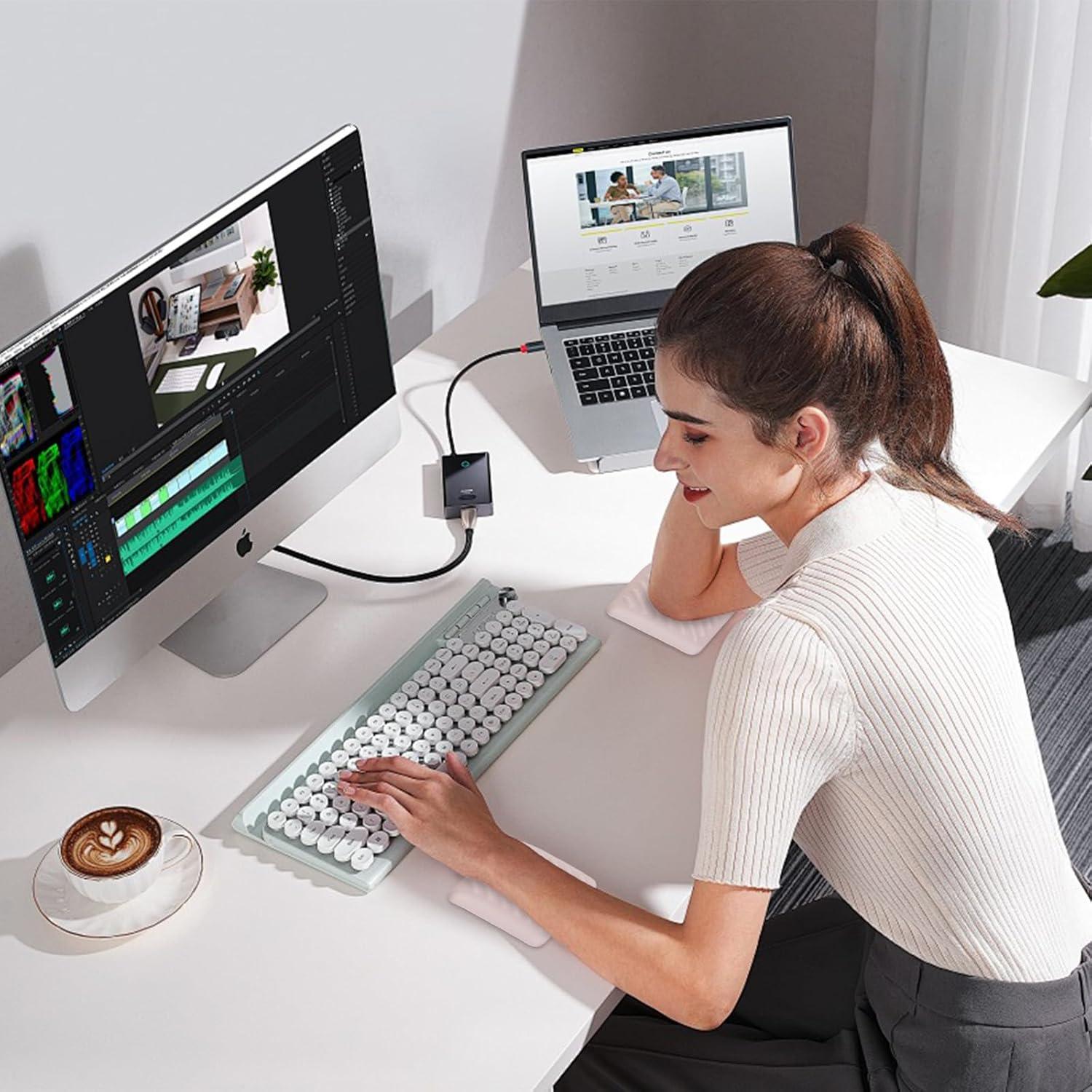 Reposamuñecas Ergonómico Mosiso 2 Pcs Almohadillas Albaricoque