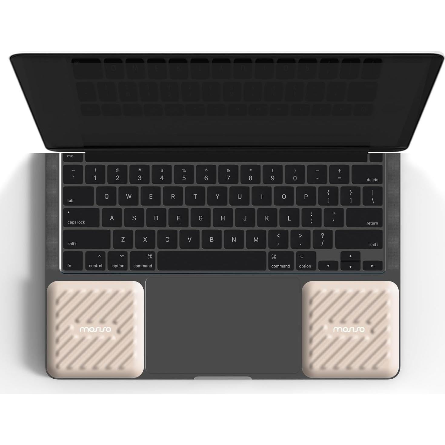 Reposamuñecas Ergonómico Mosiso 2 Pcs Almohadillas Albaricoque