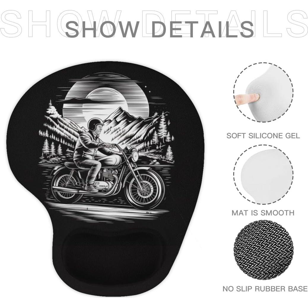 Alfombrilla de Ratón Ergonómica HEAPPER con Reposamuñecas Gel