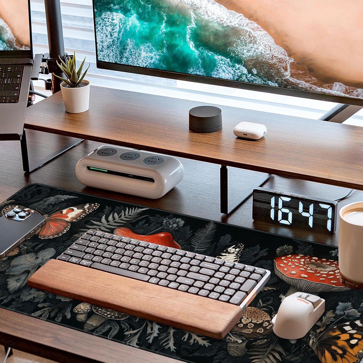 Alfombrilla de Ratón Branteris Hongo Pintado 80x30 cm Antideslizante