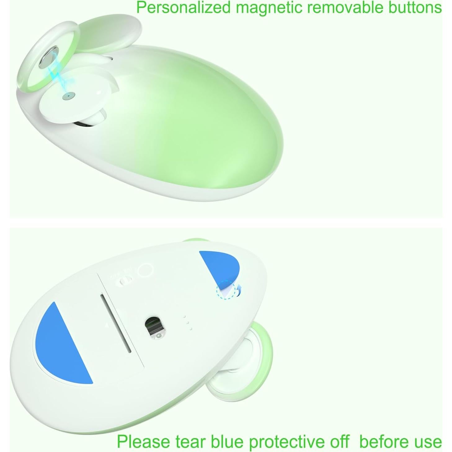 Ratón Inalámbrico 2.4GHz Links9+ Verde 1600DPI