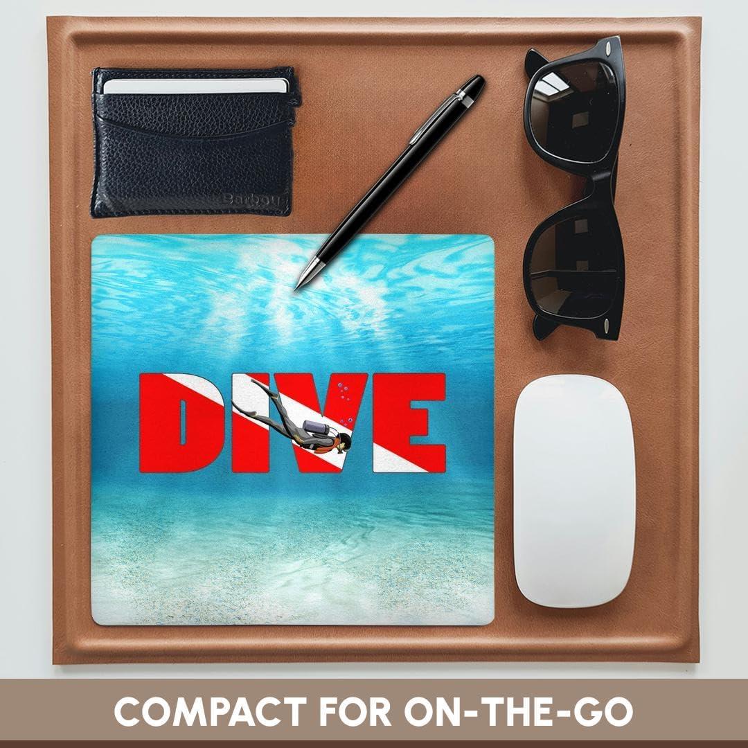 Alfombrilla de Ratón 3dRose Hombre Buceador 20.32x20.32cm