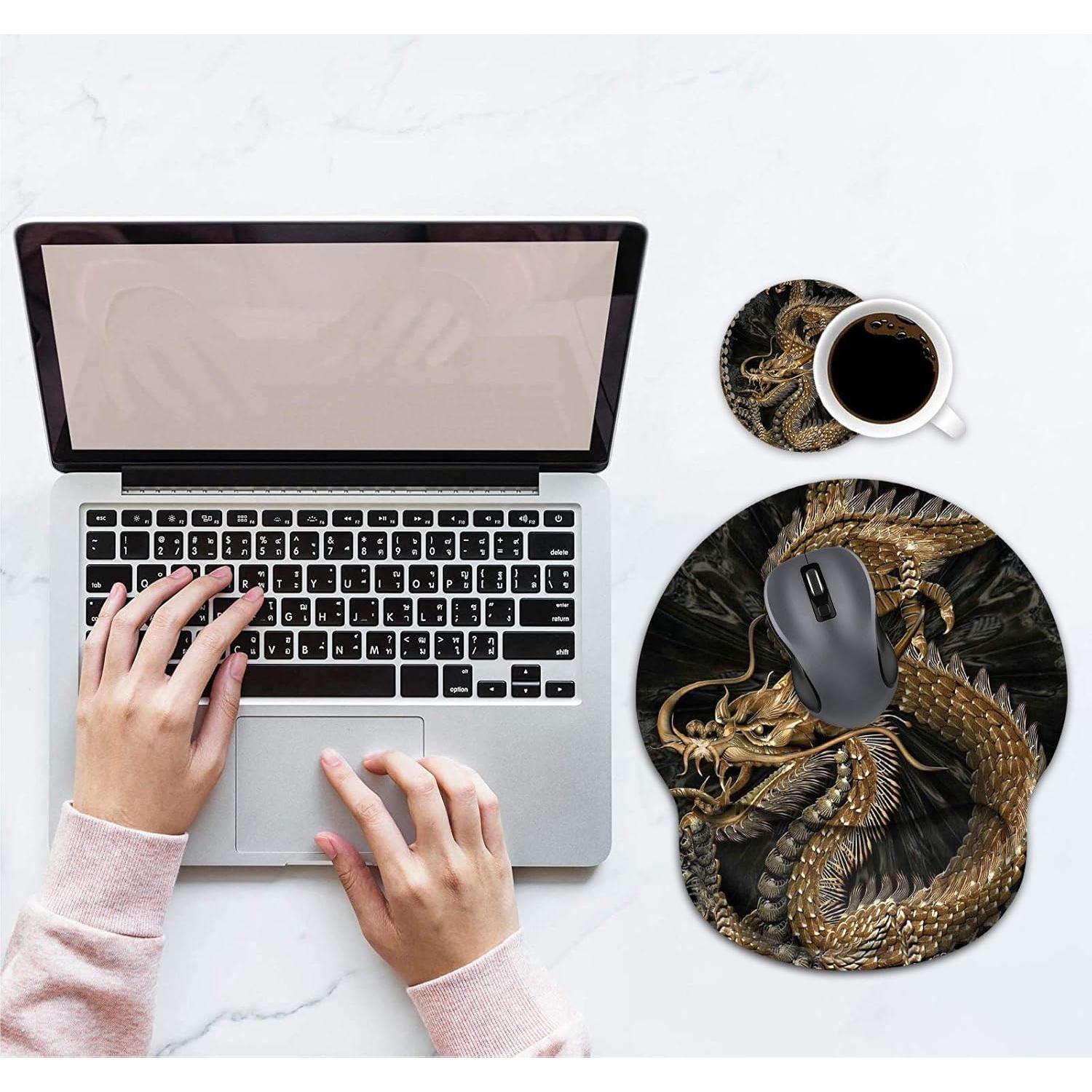 Almohadilla Ergonómica LACOMA con Soporte para Muñeca y Posavasos