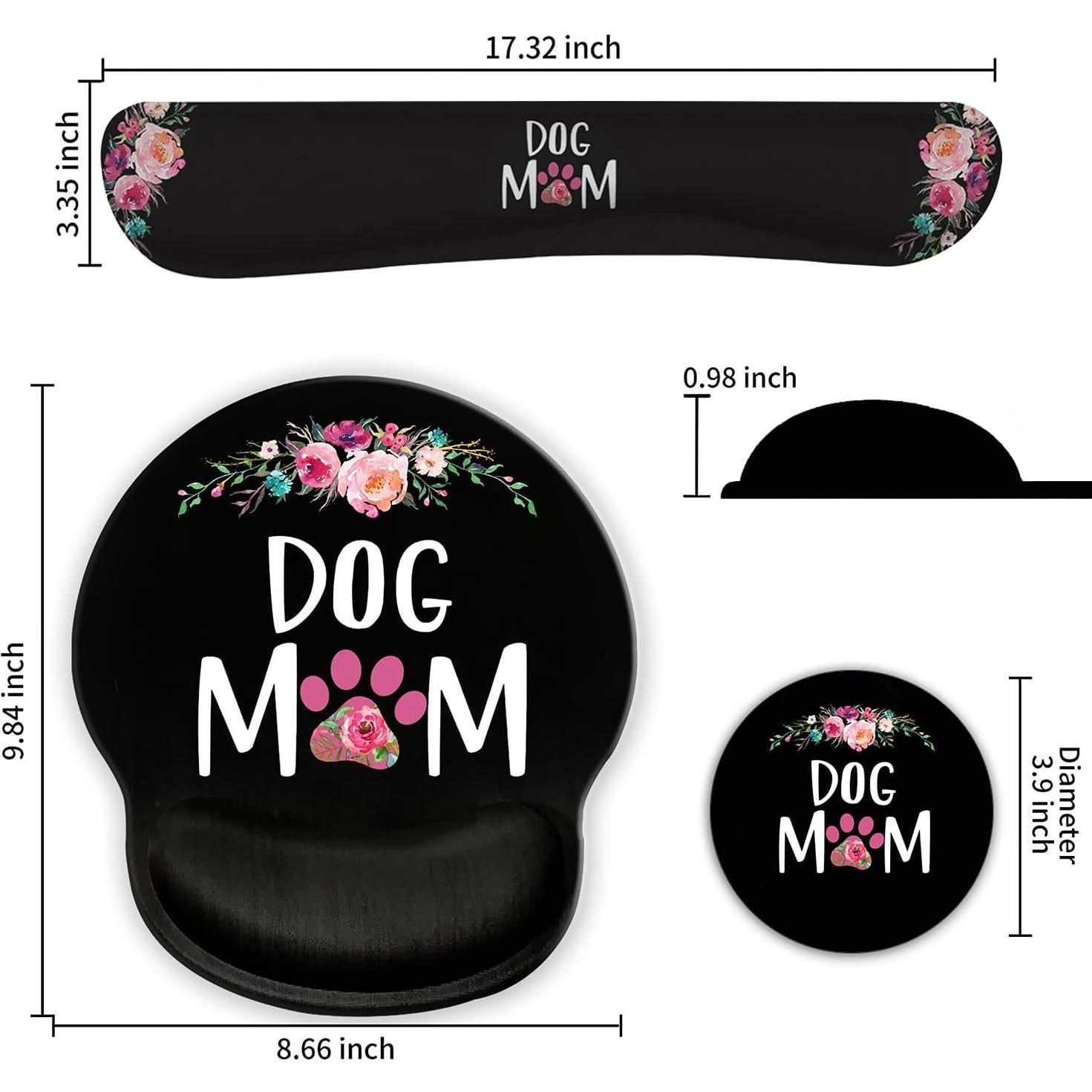 Soporte de Muñeca de Gel Yuxcfhjfe + Alfombrilla 25x22cm