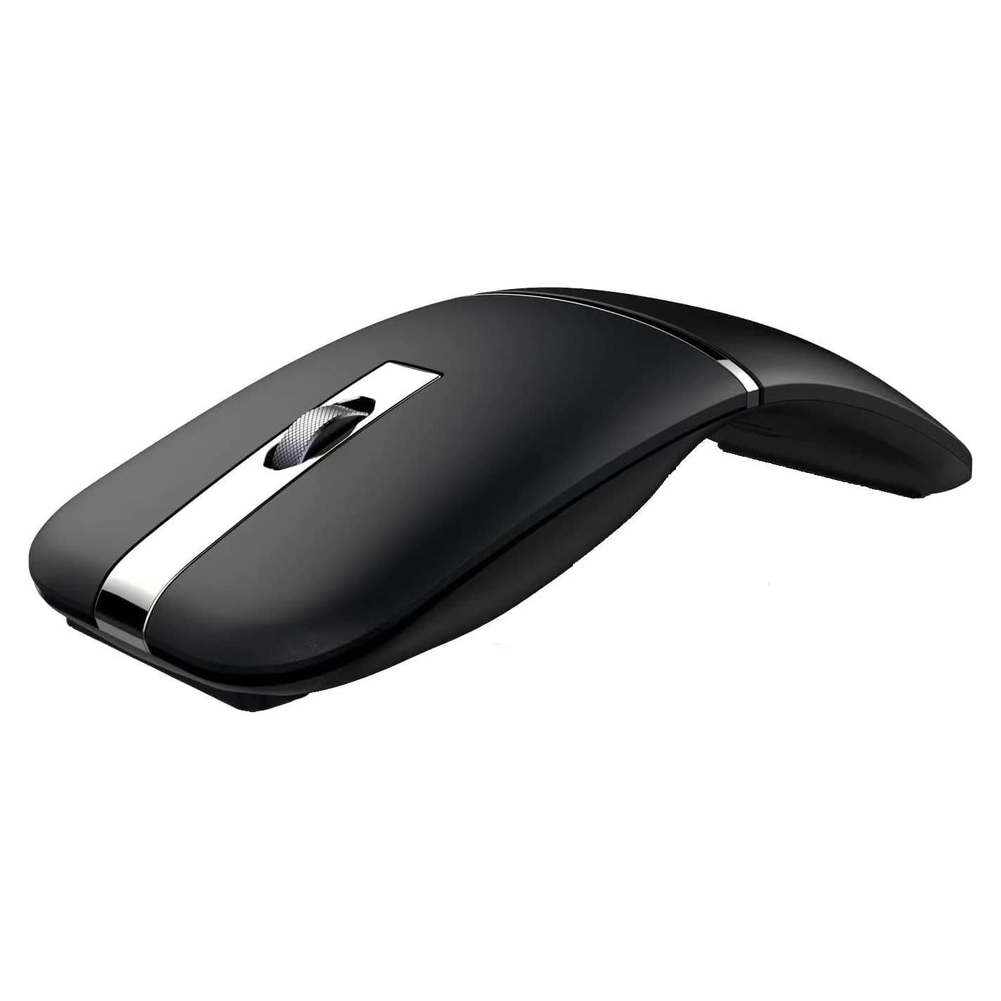 Ratón Inalámbrico Plegable Mikayoo Negro, Bluetooth 4.0, Clic Silencioso