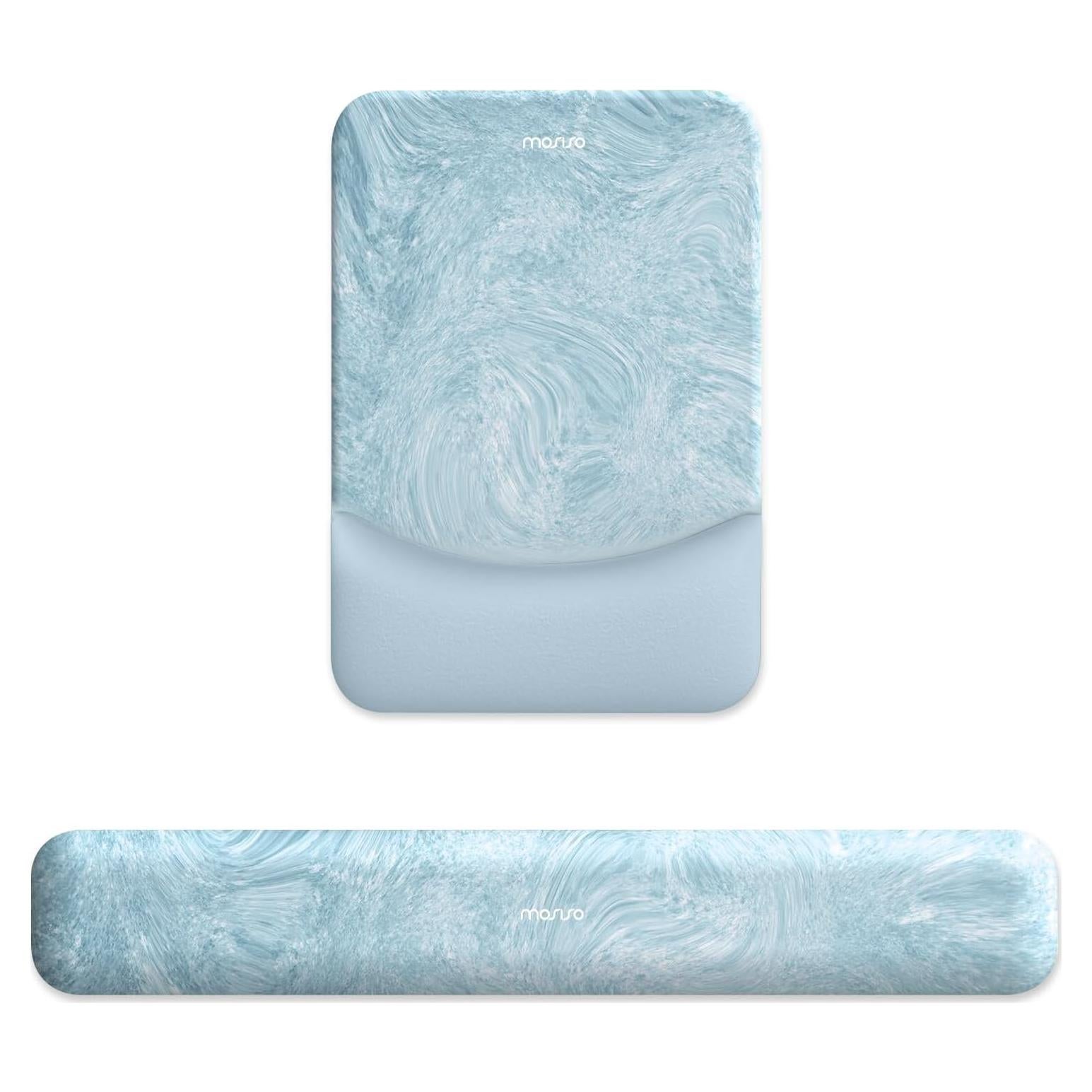 Soporte de Reposamuñecas MOSISO Ergonomico Tormenta Acuamarina