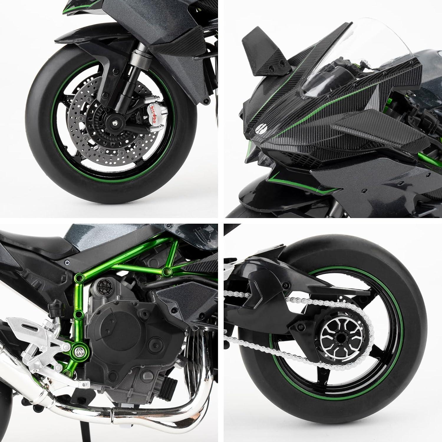 Modelo Motocicleta DieCast BDTCTK Ninja H2R 1:9 Negro