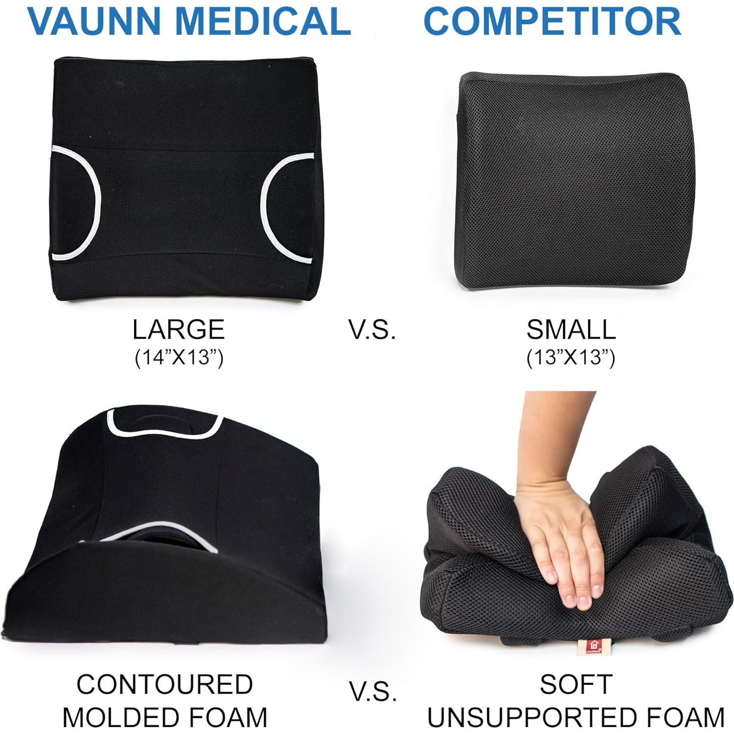 Cojín de Asiento Vaunn Soporte Lumbar Firme y Gel