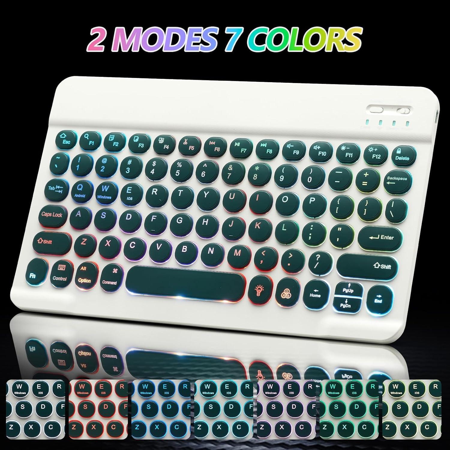 Teclado y Ratón Bluetooth Recargable Colina Verde - 2 Piezas