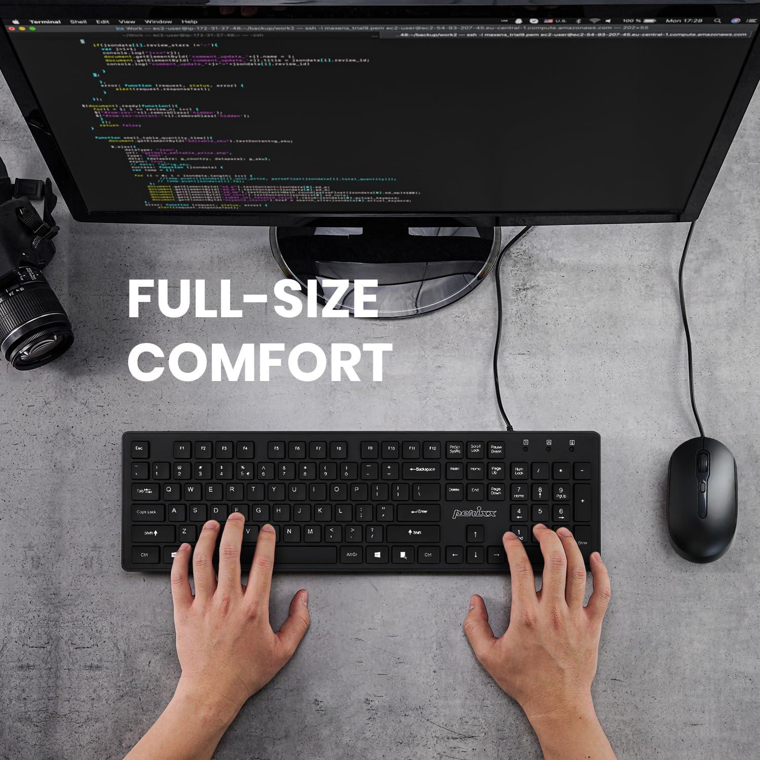 Combo Teclado y Ratón PS2 Perixx PERIDUO-117P - Cable 1.8m