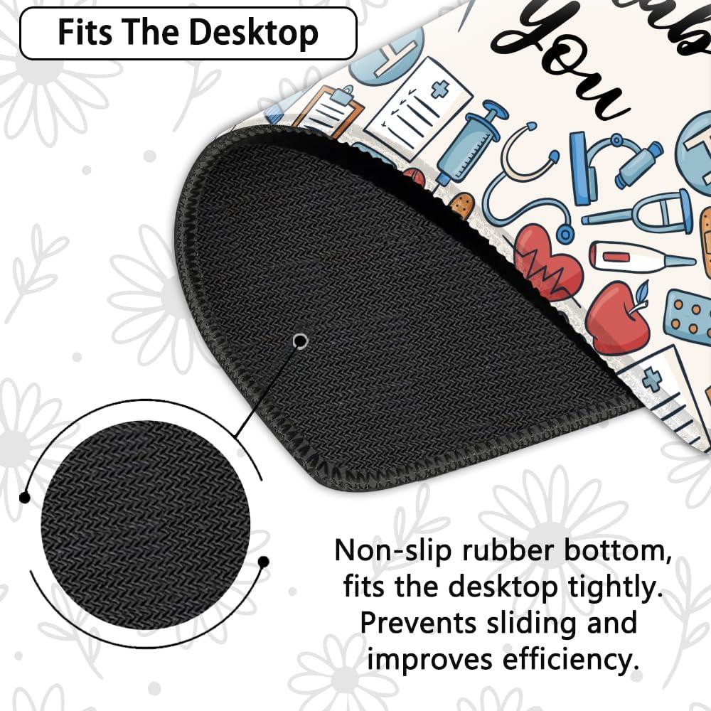 Mouse Pad Divertido AGMDESIGN 26x21cm Antideslizante para Enfermeras