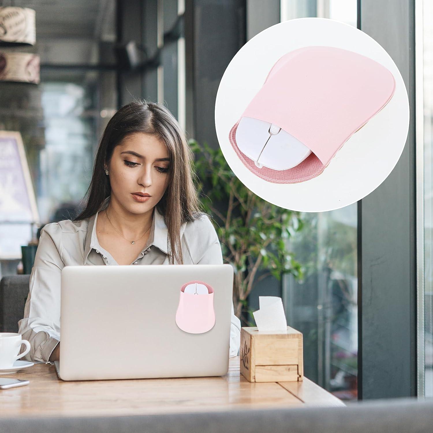 Soporte para Ratón Adhesivo AOZUO 3 Piezas Rosa Gris Negro
