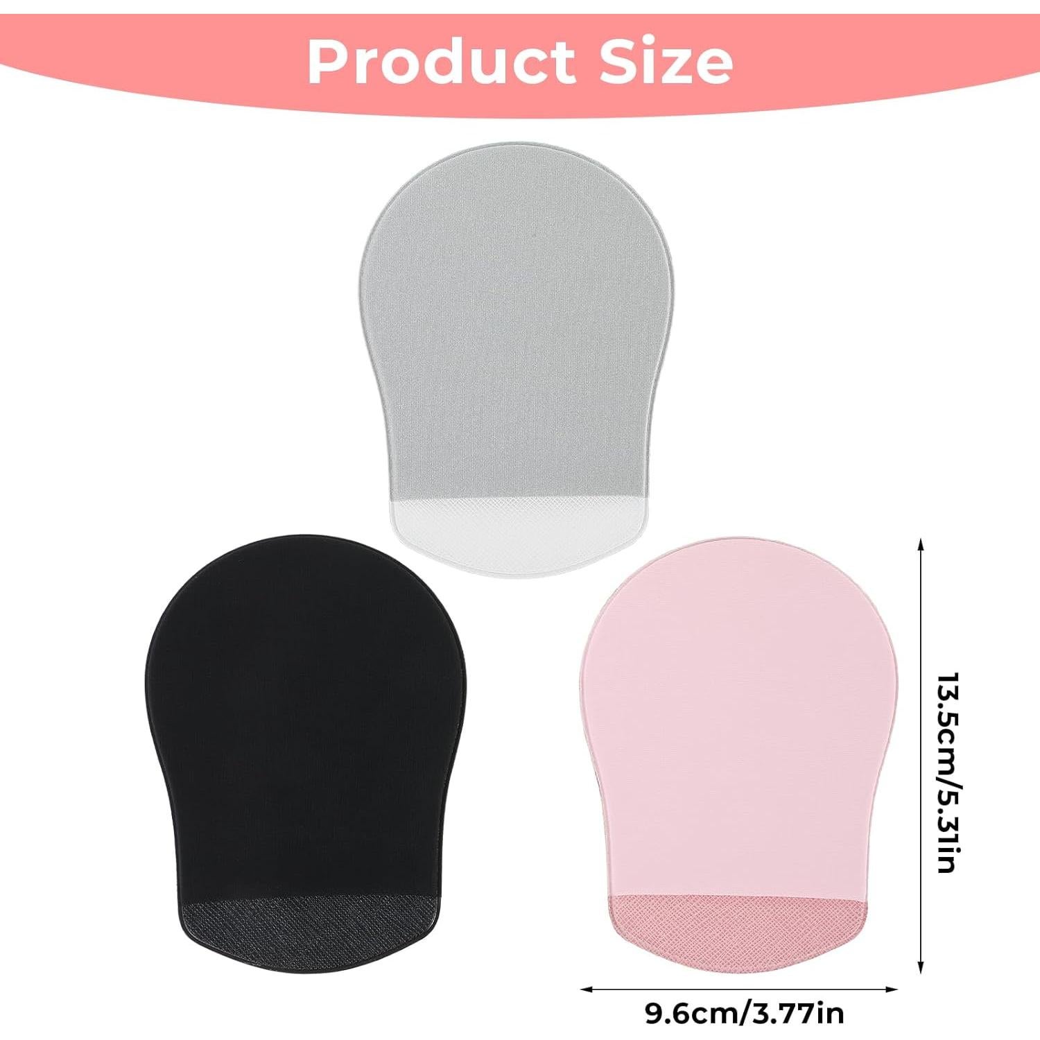 Soporte para Ratón Adhesivo AOZUO 3 Piezas Rosa Gris Negro