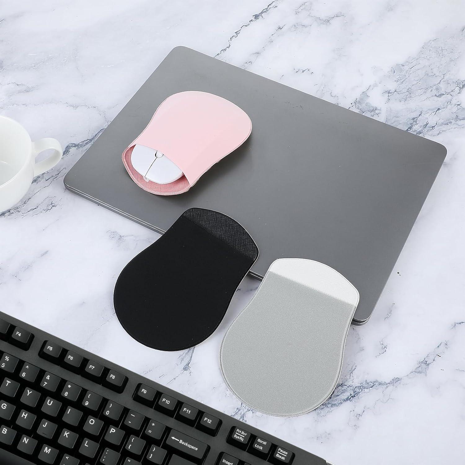 Soporte para Ratón Adhesivo AOZUO 3 Piezas Rosa Gris Negro