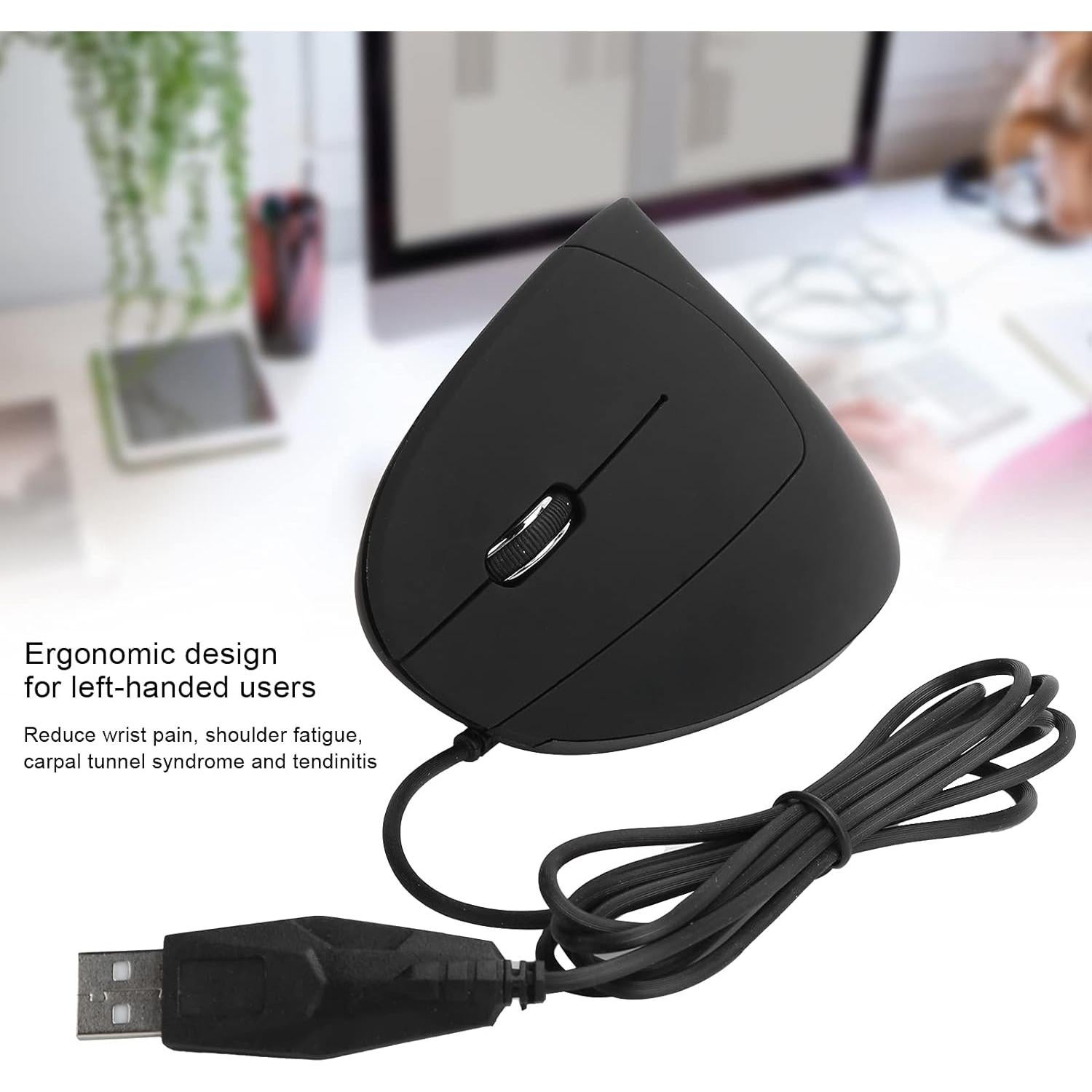 Ratón Ergonómico Vertical para Mano Izquierda Vbestlife 1600DPI