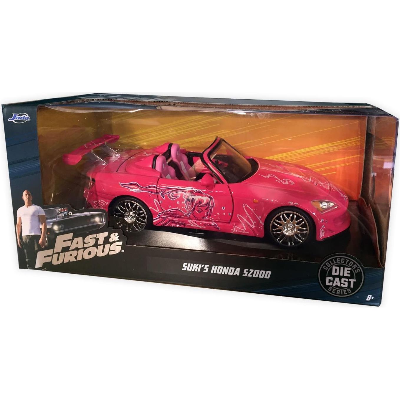Modelo Diecast Honda S2000 2001 Jada 1:24 Detallado