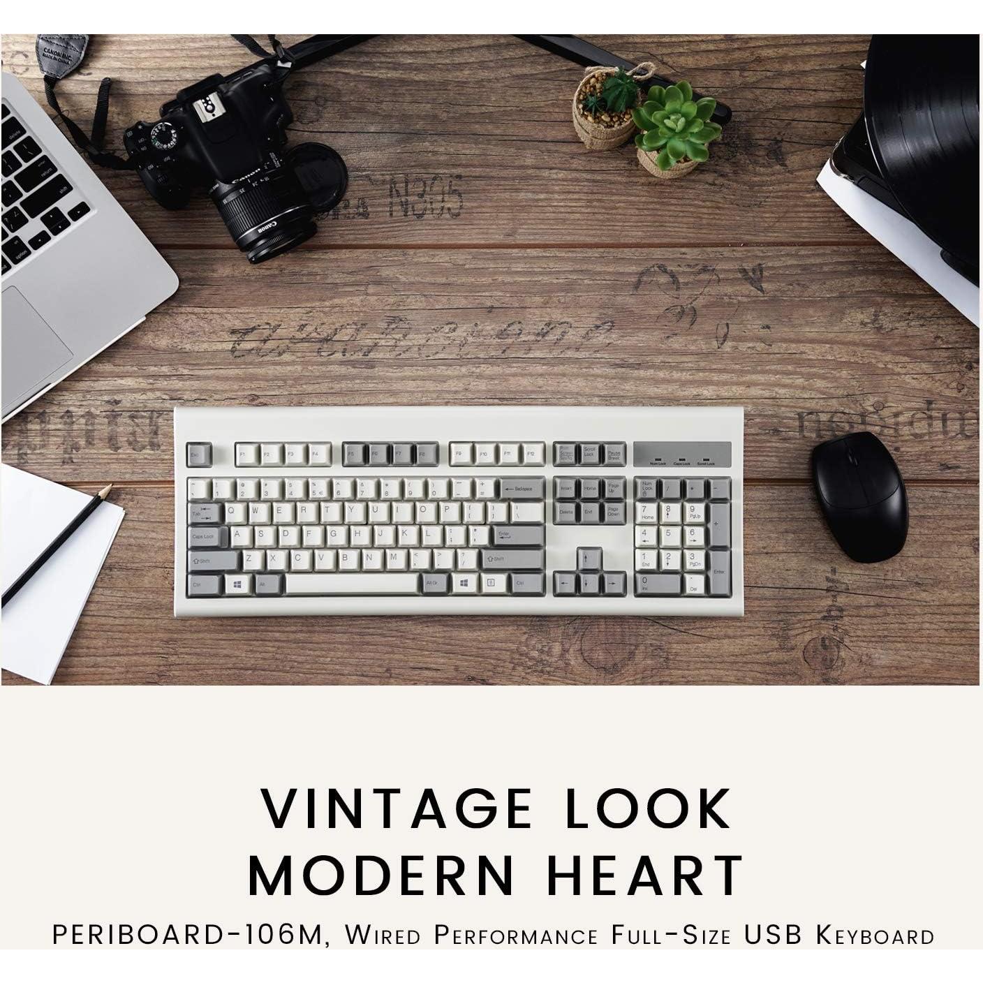 Teclado Ergonómico Completo Perixx PERIBOARD-106 y Ratón Inalámbrico PERIMICE-621