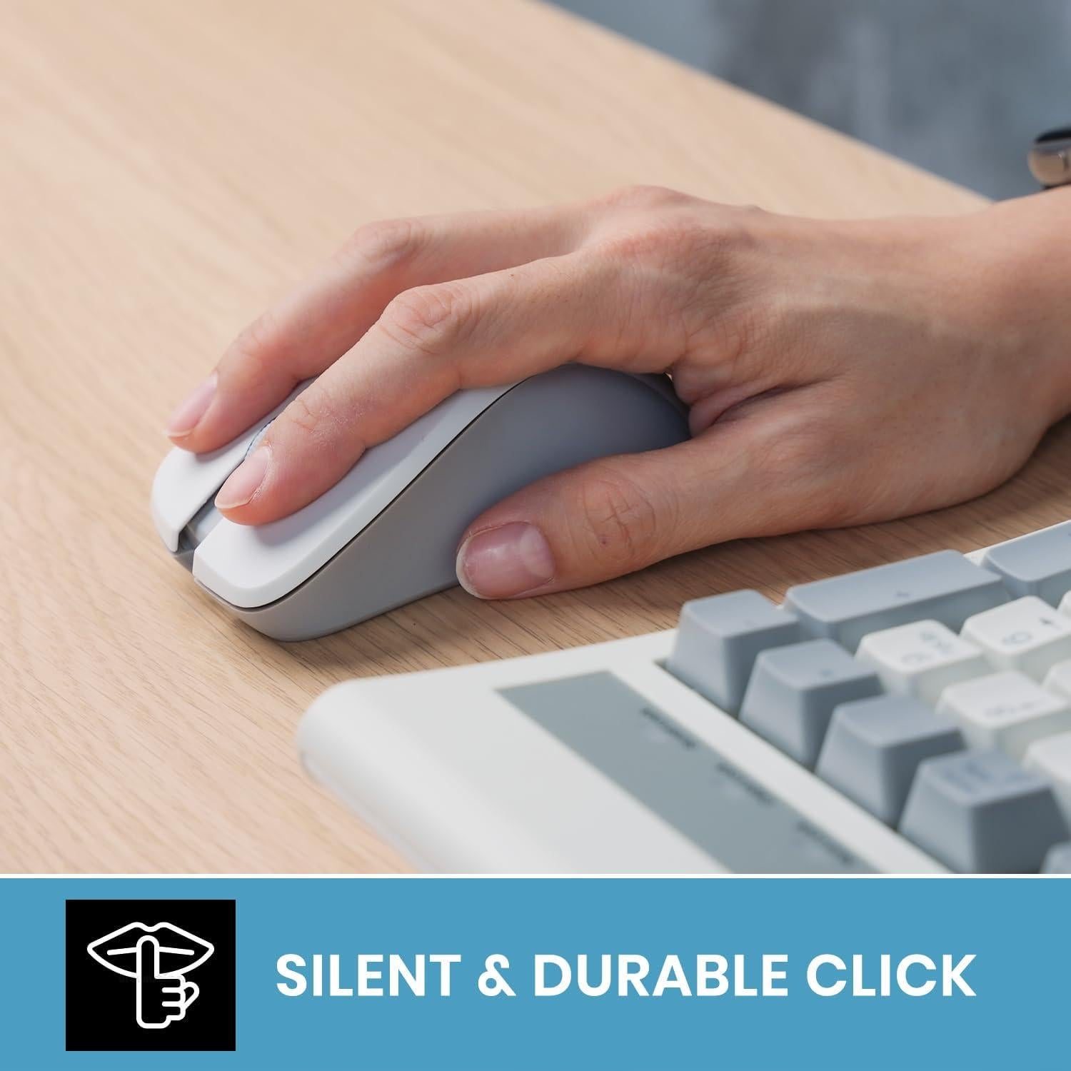 Teclado Ergonómico Completo Perixx PERIBOARD-106 y Ratón Inalámbrico PERIMICE-621