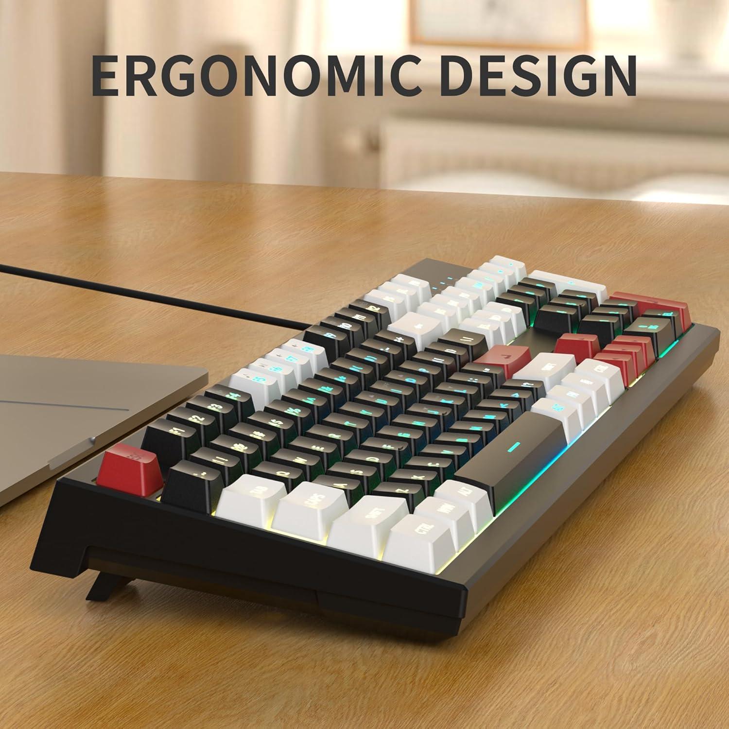 Teclado y Mouse Gaming MageGee K2 RGB Retroiluminado 104 Teclas