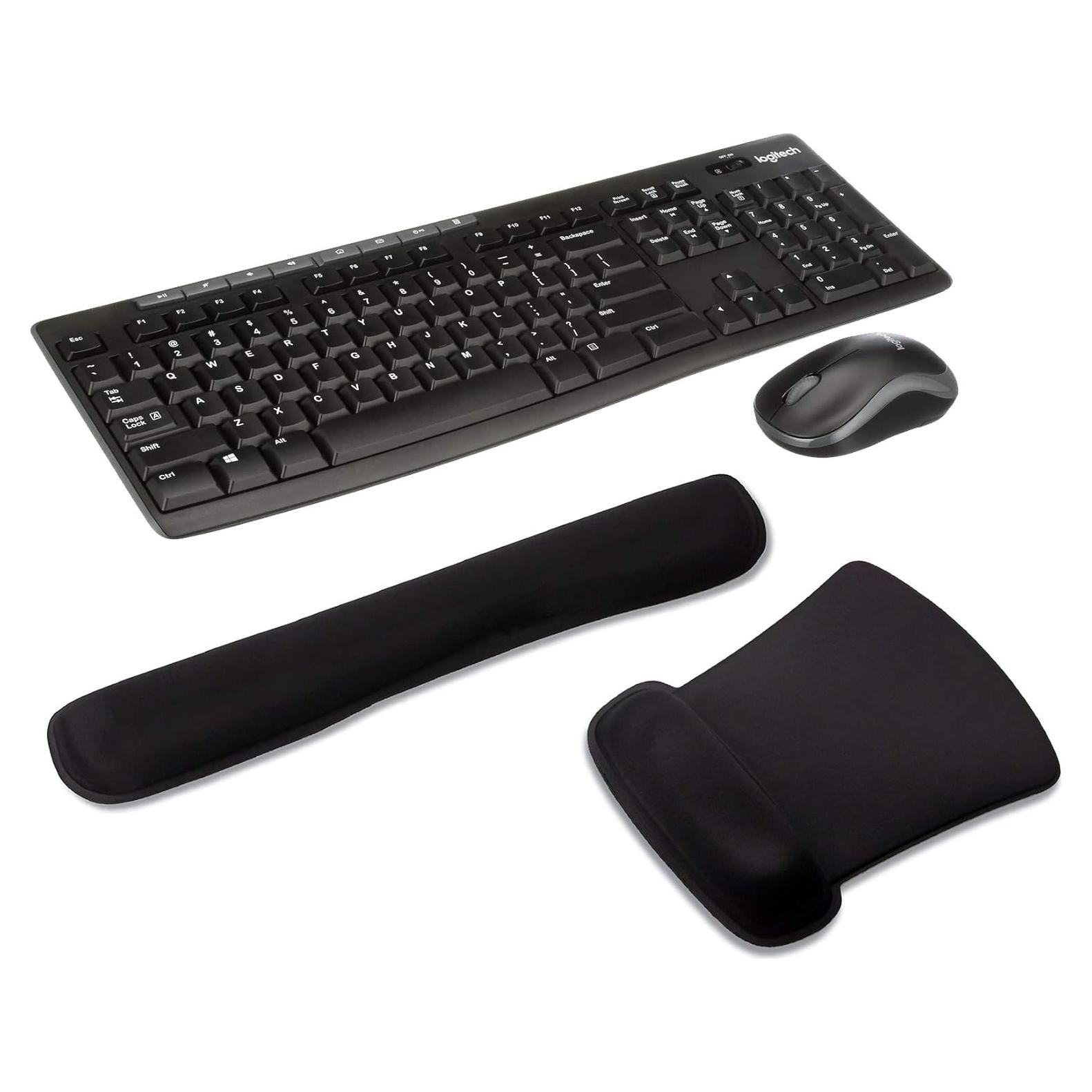 Combo Teclado y Ratón Inalámbricos Logitech MK270 con Almohadillas de Gel