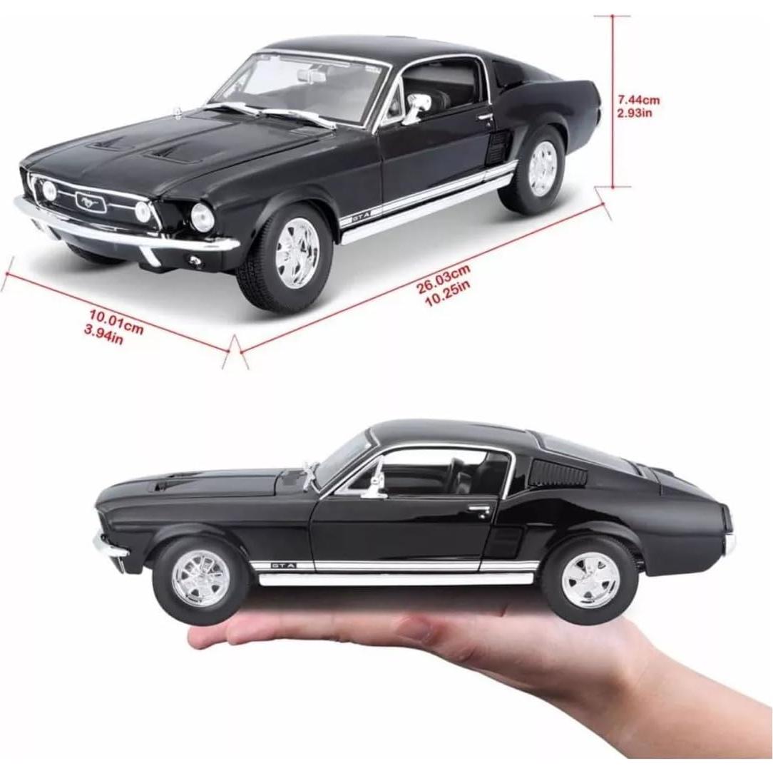 Maisto Ford Mustang GTA Fastback 1967 Negro 1/18 Diecast