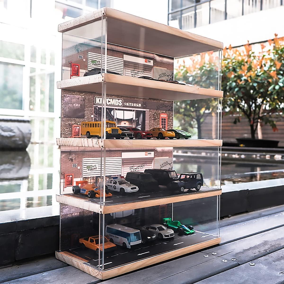 Vitrina para Modelos de Autos Kivcmds 1:64 4 Niveles