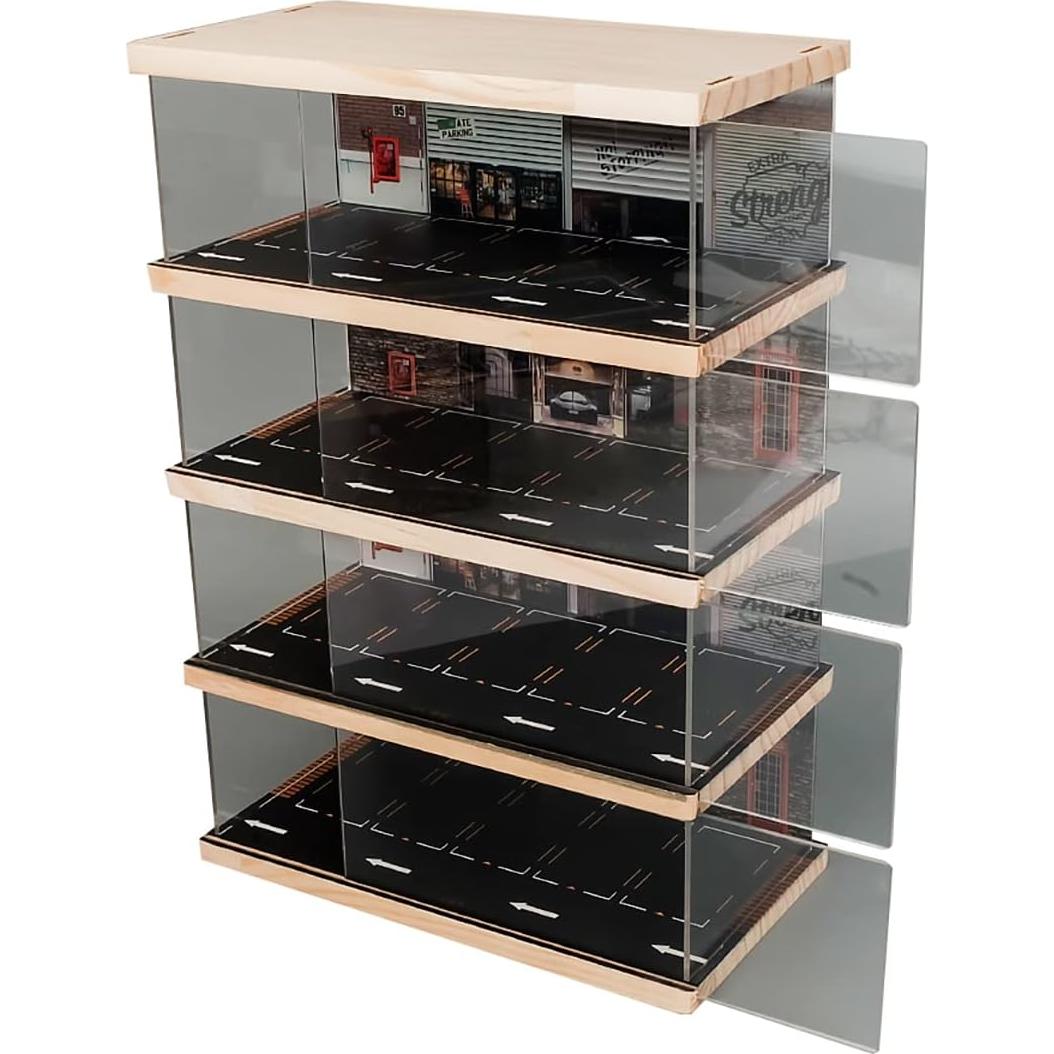 Vitrina para Modelos de Autos Kivcmds 1:64 4 Niveles