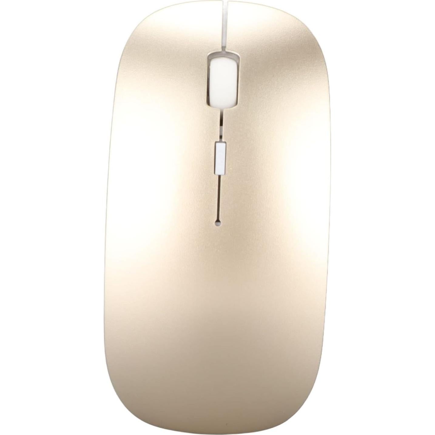 Combo Teclado y Ratón Hilitand USB Ergonómico 2.4G Dorado