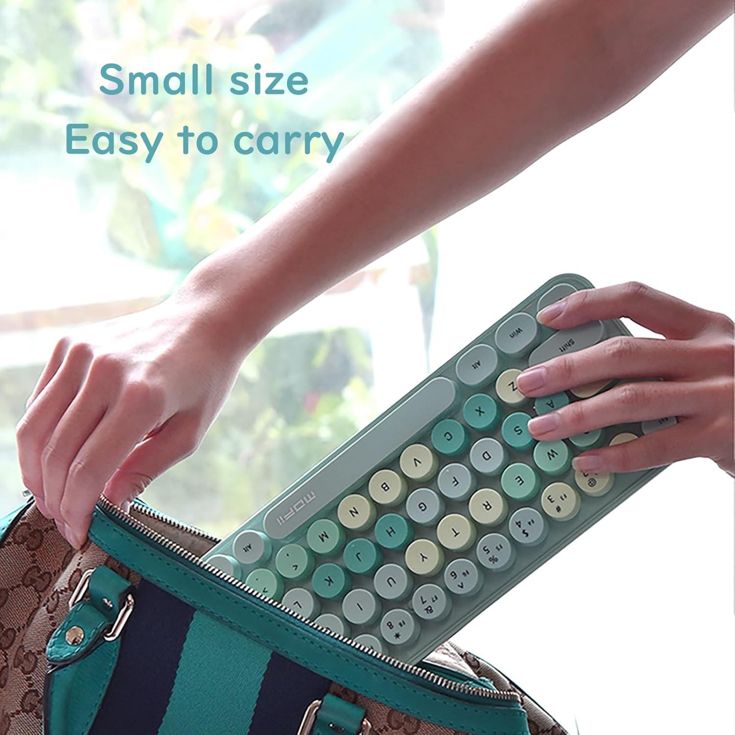 Combo Teclado y Ratón Inalámbrico Lomiluskr Verde 68 Teclas