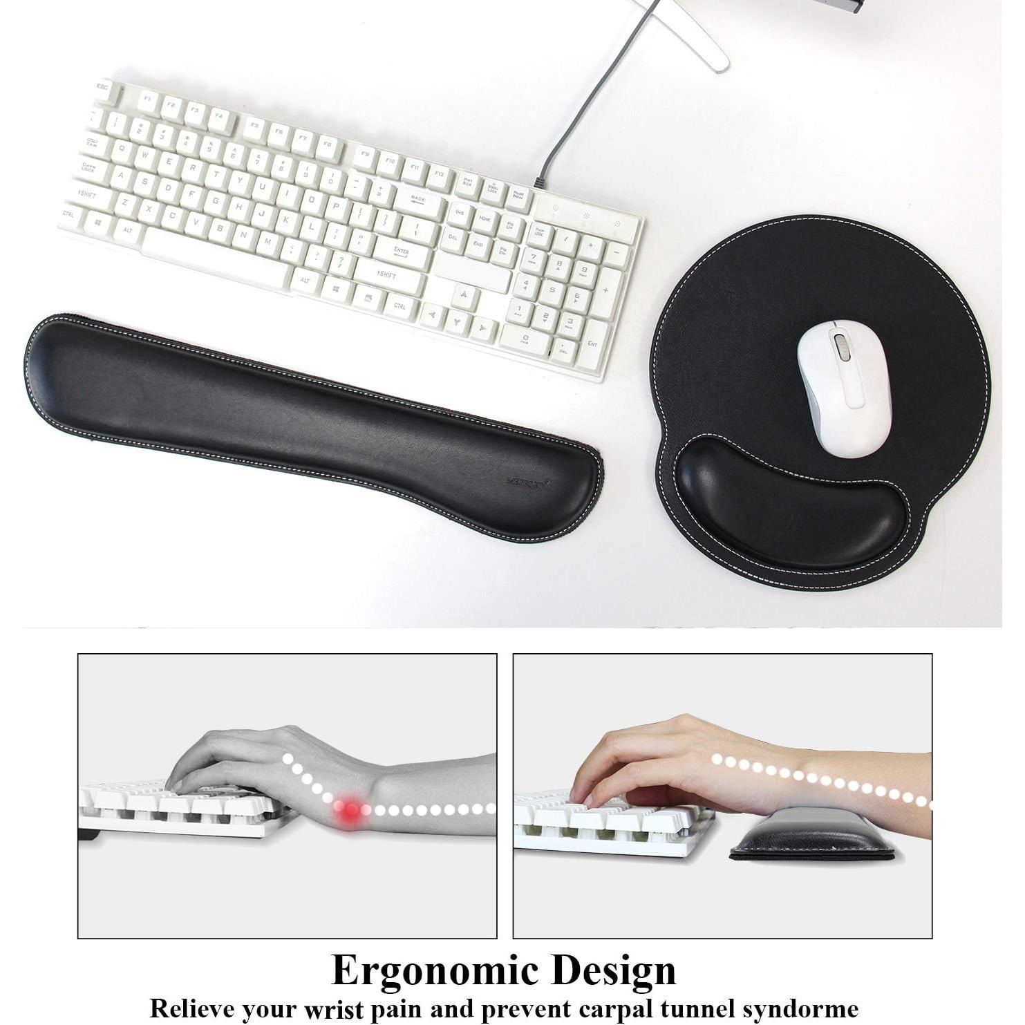 Soporte de Muñeca Ergonómico Meffort Inc y Alfombrilla de Mouse