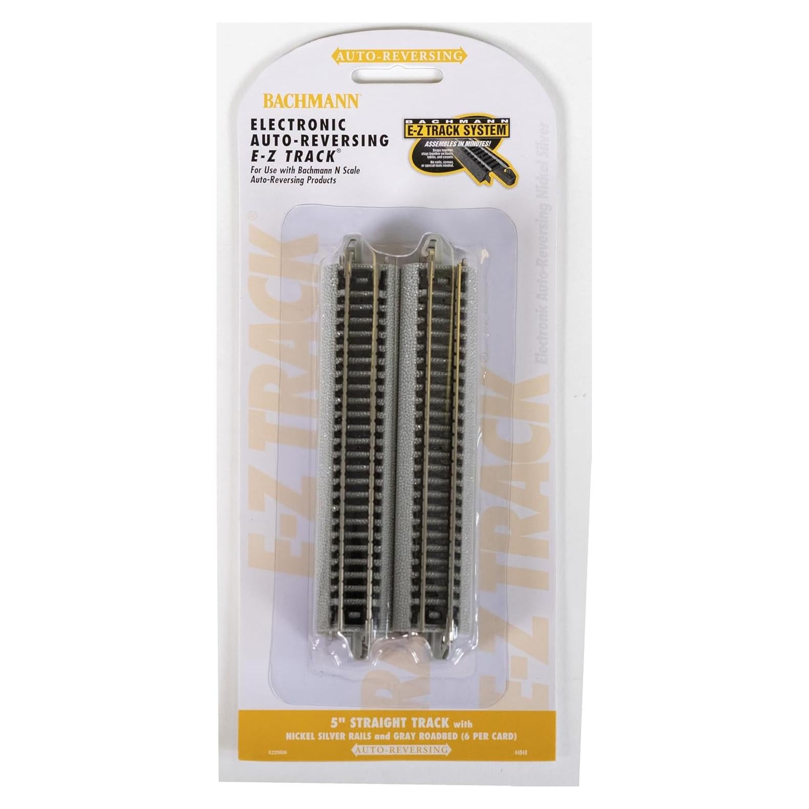 Pista E-Z Track N Bachmann 5" Níquel Plata Auto-Reversible