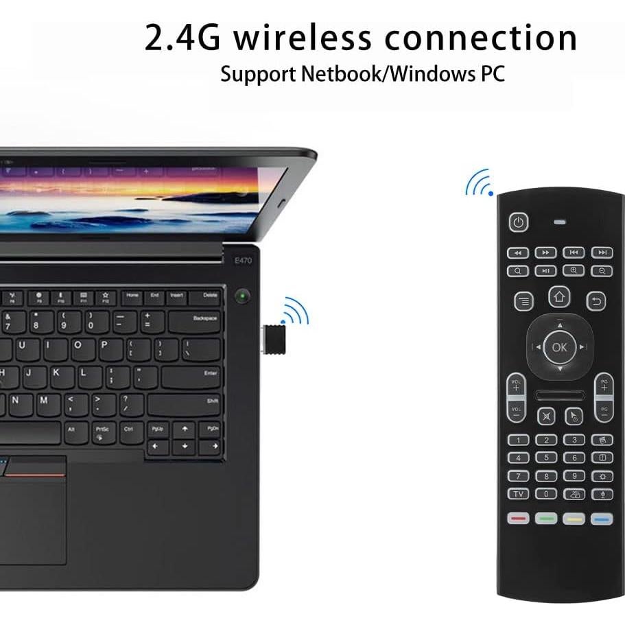 Control Remoto Inalámbrico CHUNGHOP MX3 con Teclado y Ratón Aéreo