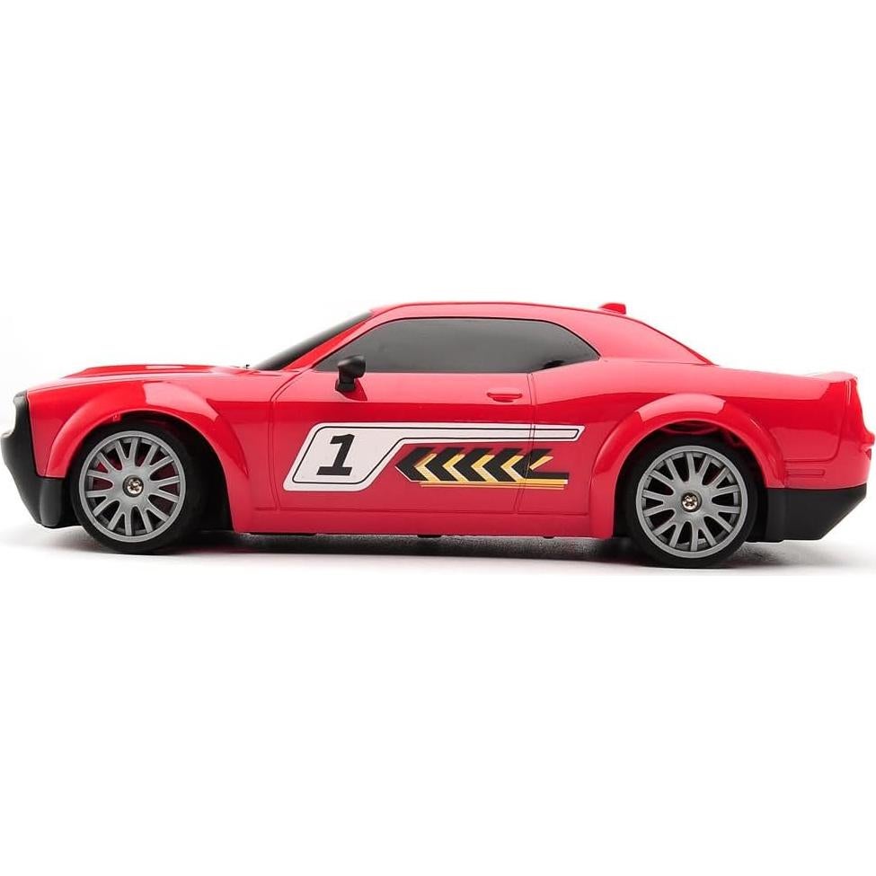 Coche RC Drift Jaming KF27 1:20 4WD Rojo con Luces LED
