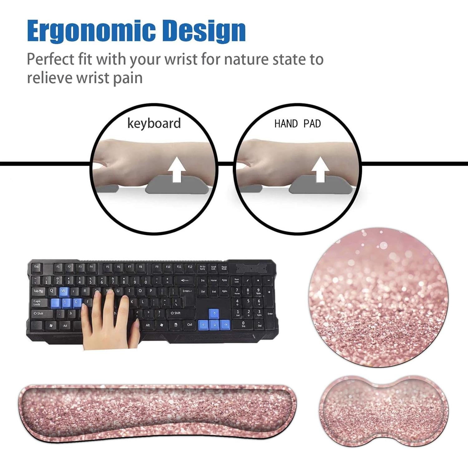 Alfombrilla de Ratón Ergonómica Yuxcfhjfe con Soporte para Muñeca