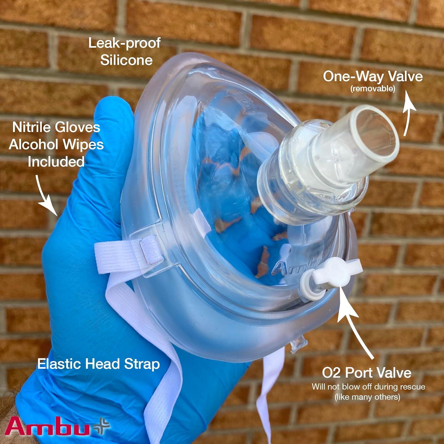 Kit de Máscara de RCP Ambu con Estuche Duro y Accesorios