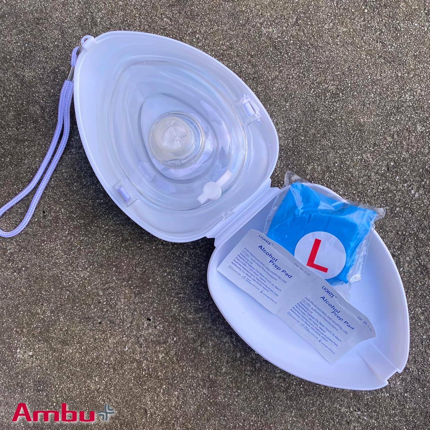 Kit de Máscara de RCP Ambu con Estuche Duro y Accesorios