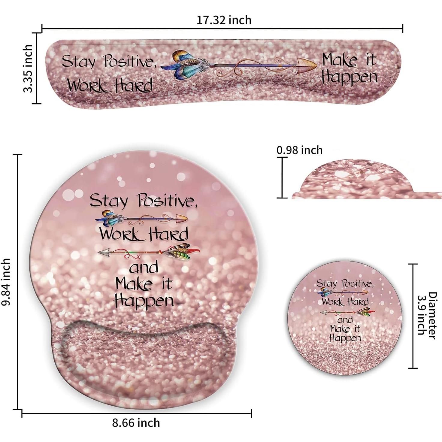 Soporte de Muñeca Ergonómico Yuxcfhjfe + Alfombrilla de Ratón