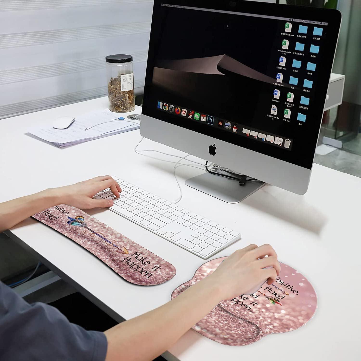 Soporte de Muñeca Ergonómico Yuxcfhjfe + Alfombrilla de Ratón