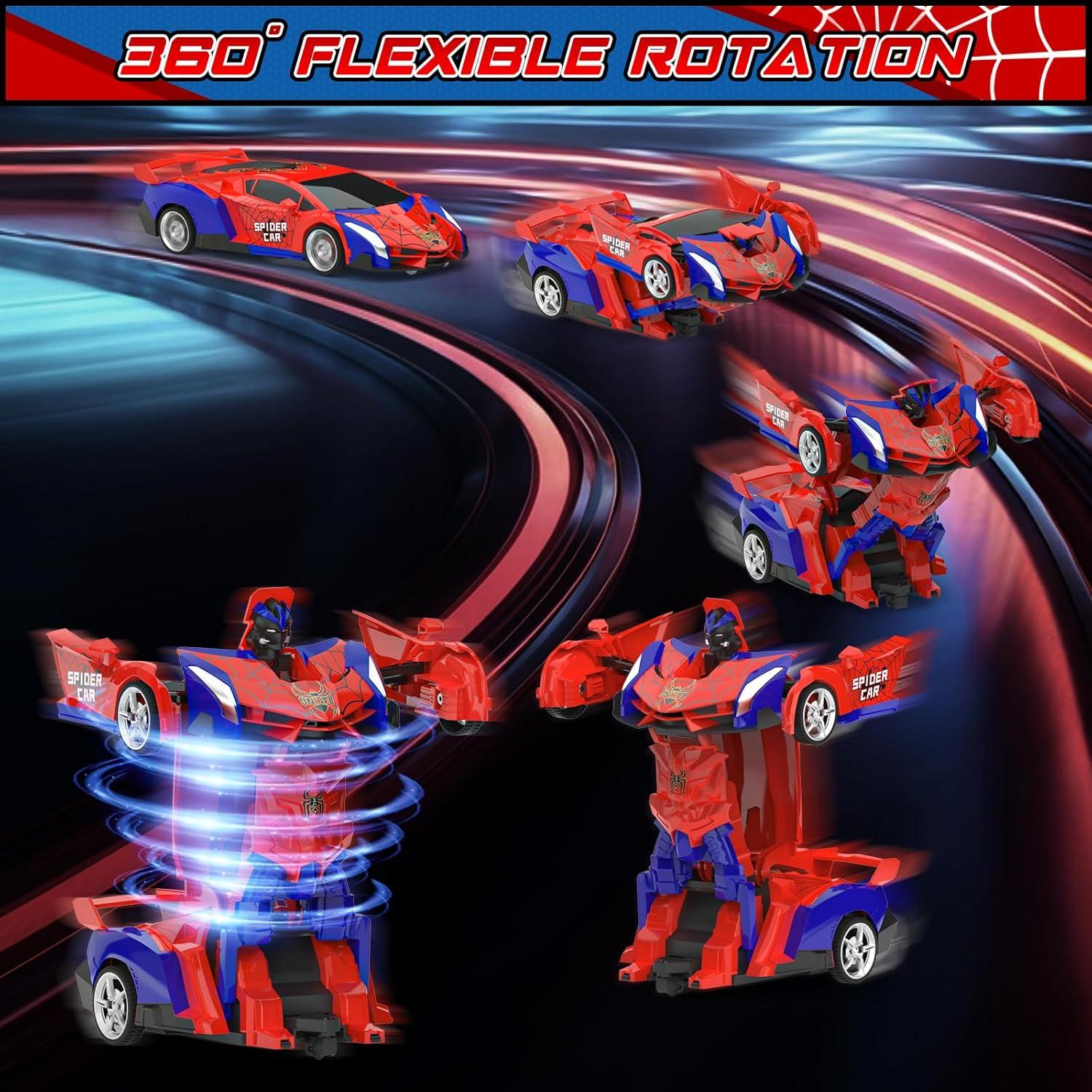 Coche RC Transformable BLUEJAY 1:18 Robot 360° Niños 3-12