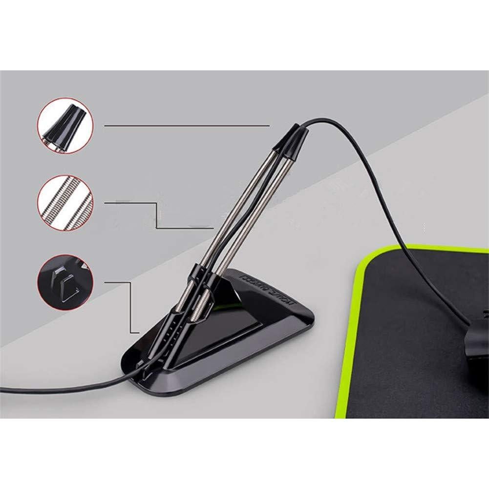 Soporte de Cable para Ratón Flexible AOBOR Negro Ajustable