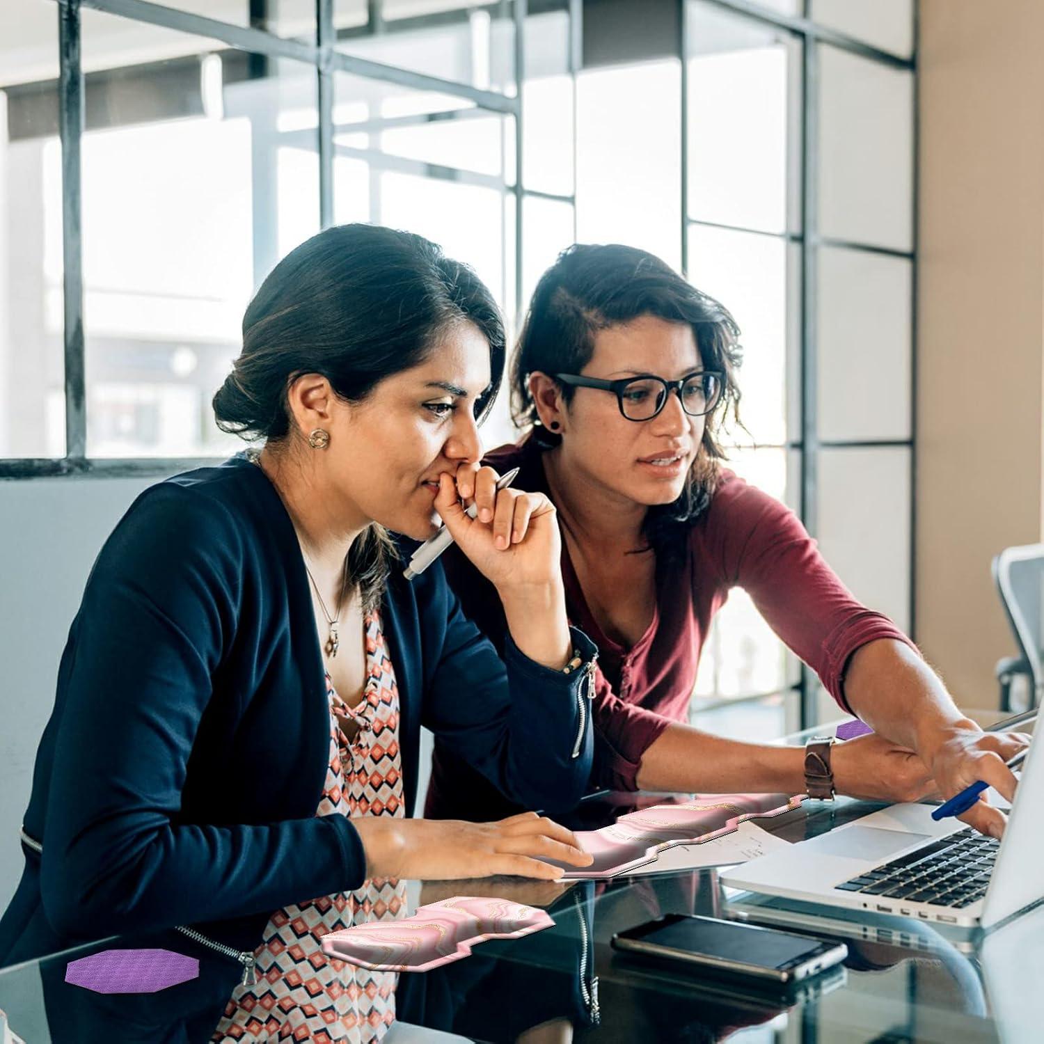 Conjunto Reposamuñecas Ergonómico FUYOCWE Mármol Rosa