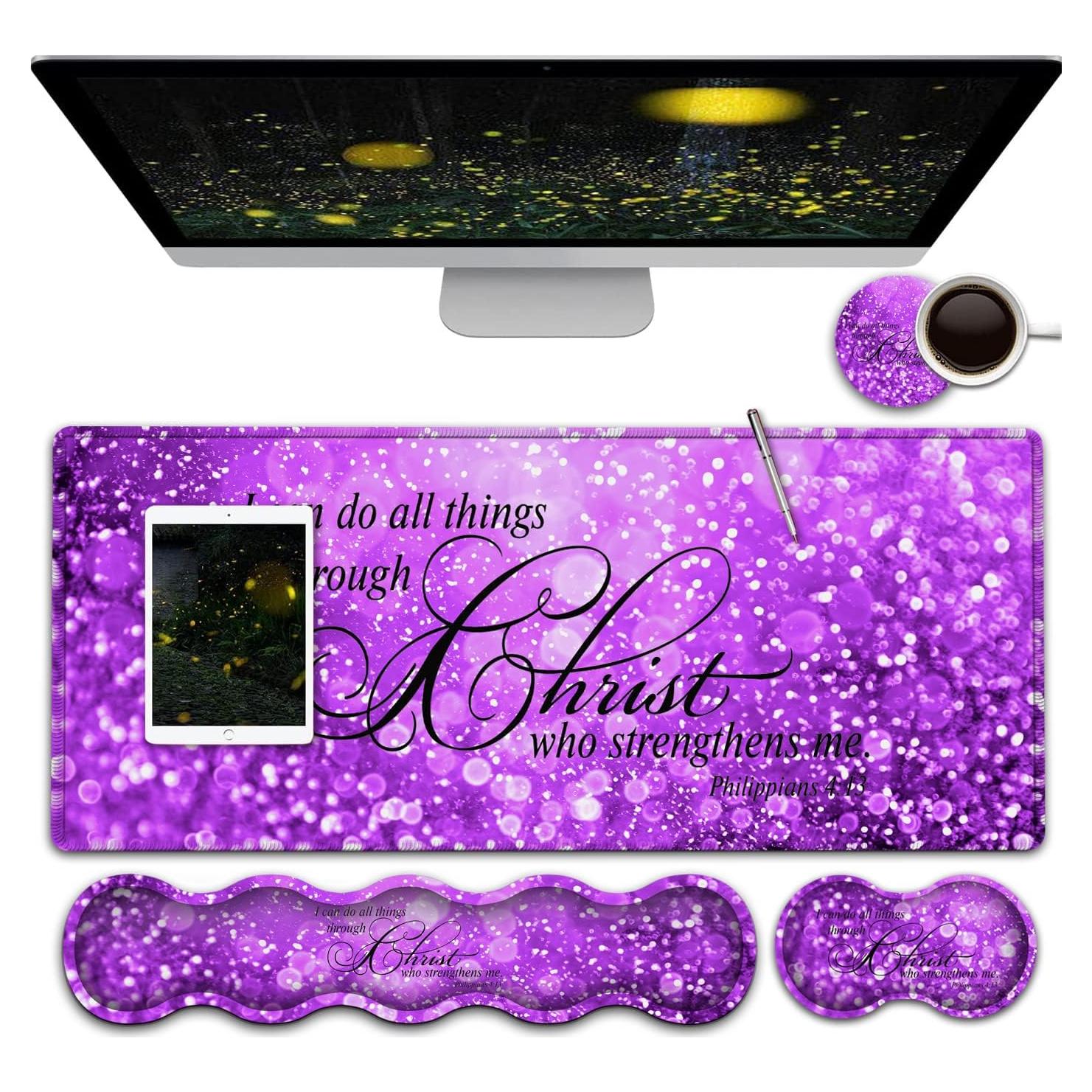 Alfombrilla de Ratón Yuxcfhjfe XXL Ergonómica con Reposamuñecas