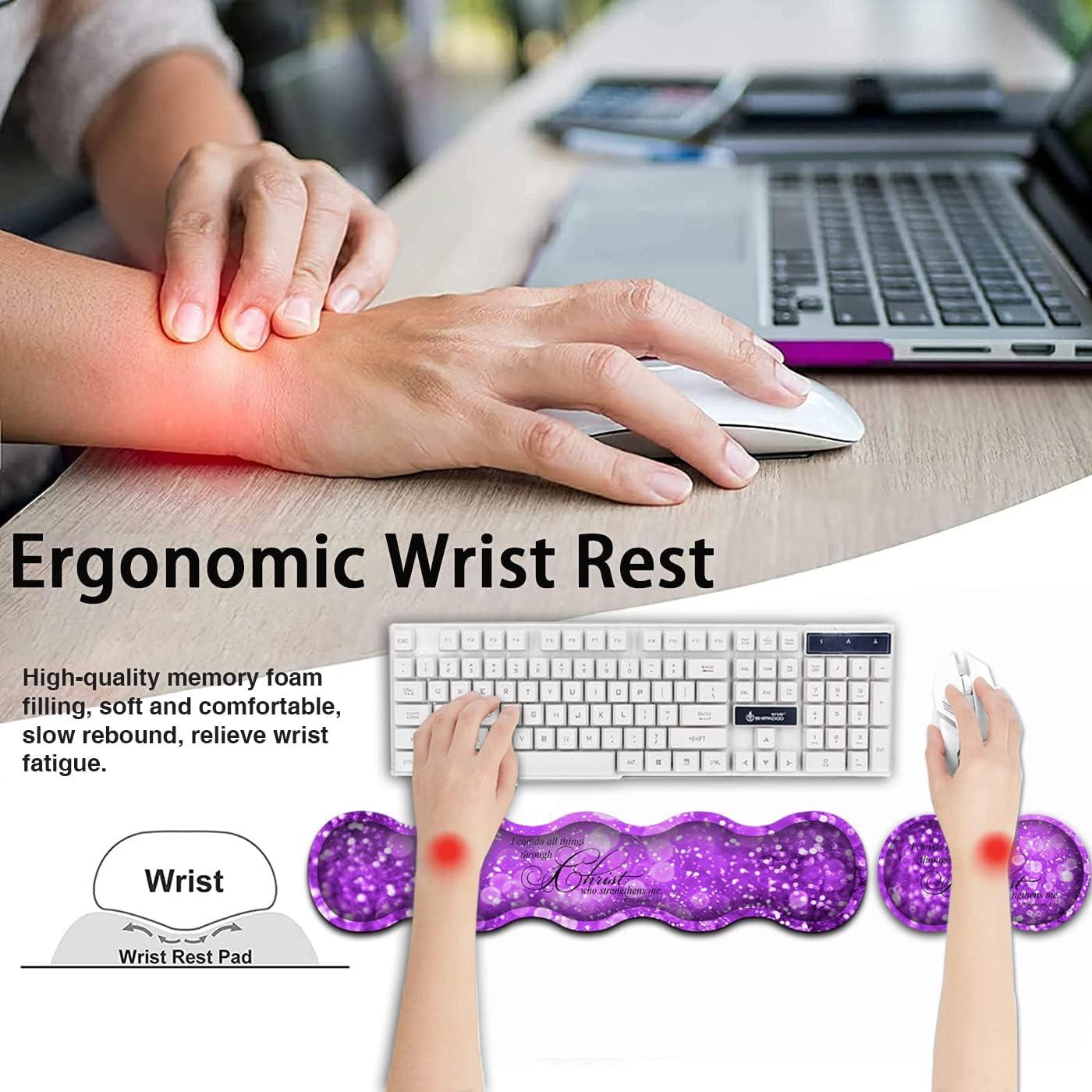 Alfombrilla de Ratón Yuxcfhjfe XXL Ergonómica con Reposamuñecas