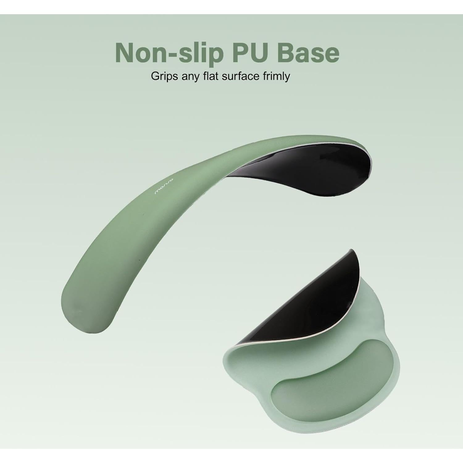 Soporte Reposamuñecas y Alfombrilla MOSISO Ergonómica Verde